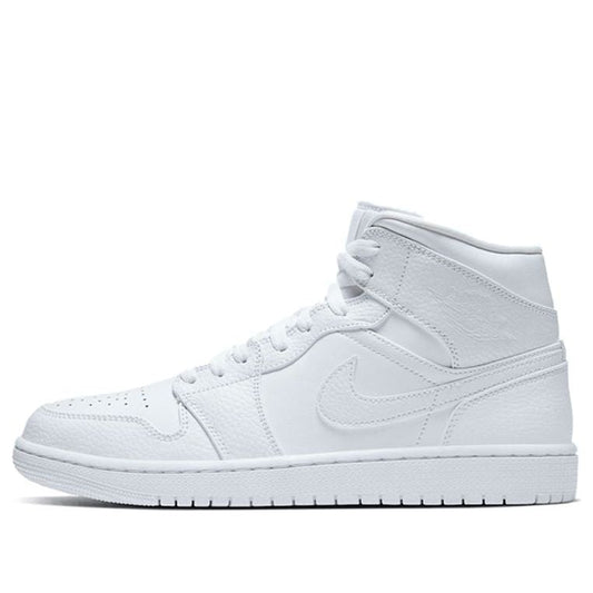 Air Jordan 1 Mid 'Triple White 2020'  554724-130 Cultural Kicks