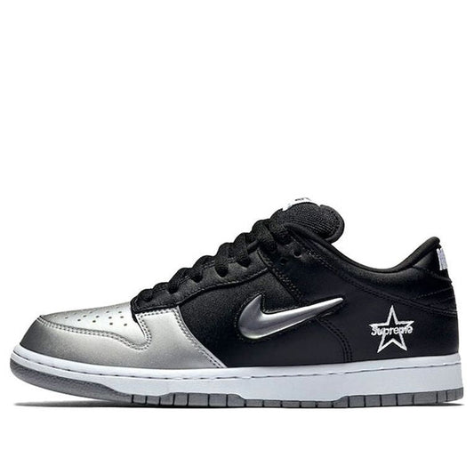 Nike x Supreme SB Dunk Low QS 'Metallic Silver'  CK3480-001 Classic Sneakers