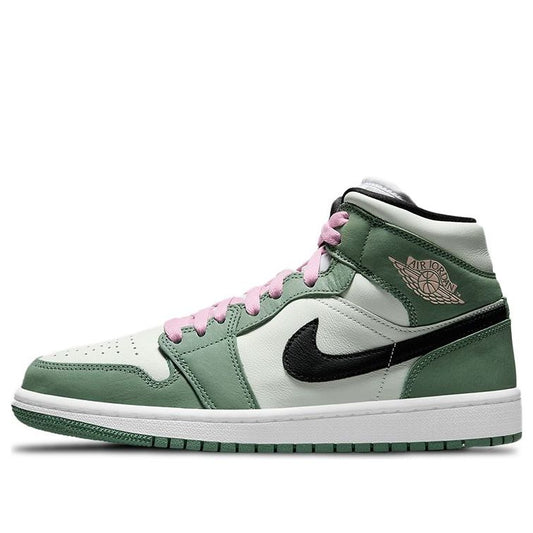 (WMNS) Air Jordan 1 Mid SE 'Dutch Green'  CZ0774-300 Signature Shoe