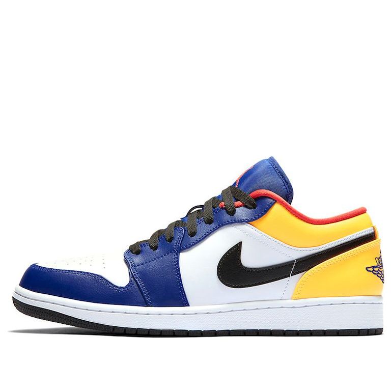 Air Jordan 1 Low 'White Deep Royal Blue'  553558-123 Classic Sneakers