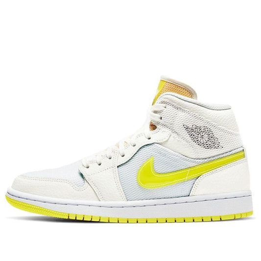 (WMNS) Air Jordan 1 Mid SE 'Voltage Yellow'  DB2822-107 Vintage Sportswear