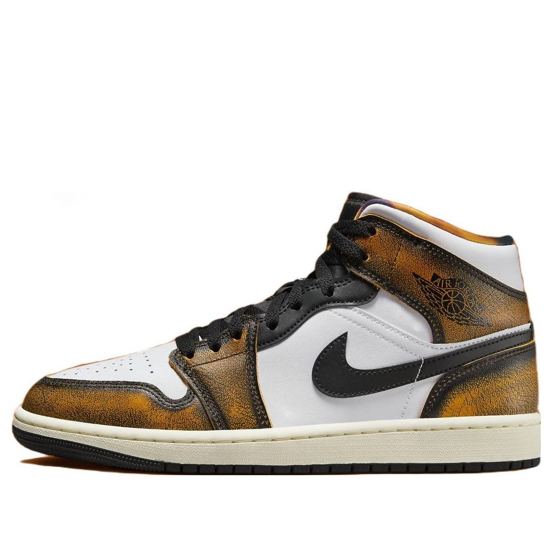 Air Jordan 1 Mid SE 'Wear-Away - Taxi'  DQ8417-071 Classic Sneakers