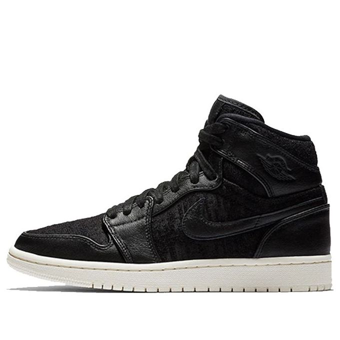 (WMNS) Air Jordan 1 Retro High Premium 'Black'  AH7389-001 Signature Shoe