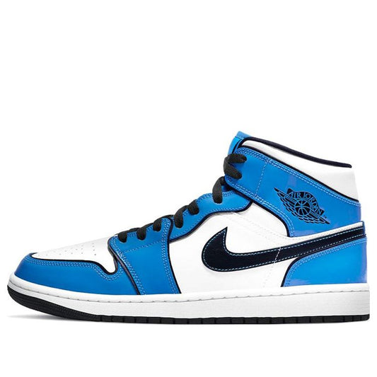 Air Jordan 1 Mid SE 'Signal Blue'  DD6834-402 Iconic Trainers